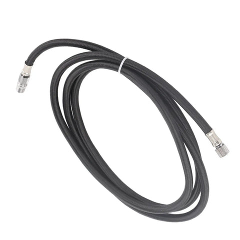 Heavy Duty Nylon Airbrush Hose Point 1 8 Meters Long Universal One Eighth Interface For Compressor Hookup Ensuring A Tight Leak Free Fit For Artists Who Want Smooth Airflow On Every Project Plus Hassle Free Install And Sick Quality, black hose with metal fittings