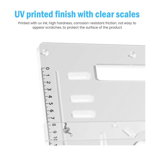 Rock Solid Router Table Insert Plate And Acrylic Trimming Machine Flip Plate For Heavy Duty Woodworking Projects With Knockout Precision And Zero Sweat Alignment Every Time, UV printed finish with clear scales.