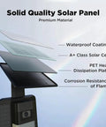 Diagram of Solar Charger For Ring Video Doorbell 3 3 Plus 4 And Battery Doorbell Plus Waterproof Solar Panel with layers labeled.