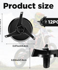 12 Piece Motorcycle Helmet Visor Screws And Visor Clip Fixing Sun Screws For Motocross Helmets Replacement Black Accessories