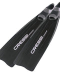 Gara 2000 HF Dive Fins For Scuba And Snorkelers Black Size 44 And 45 with three material construction, side view