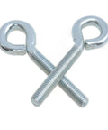 Eight Pack 1/4-20 By 1-1/2 Inch Zinc Plated Lifting Ring Eye Bolts Kit Built To Haul Heavy Loads For Hoisting And Rigging With Carbon Steel Construction And Corrosion Resistant Finish, two eye bolts