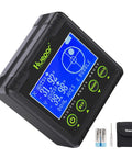 Digital Angle Gauge Protractor With Dual Axis Bubble Level, LCD Inclinometer, V-Groove Magnetic Base, with accessories
