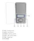 High Precision Jewelry Scale 500g 0.1g Digital Pocket Balance with LCD display and control buttons, compact design for jewelry weighing