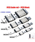Precision Linear Rail Kit For 100 To 570mm With C Type And H Type Carriage Blocks For CNC And 3D Printer Builds Heavy Duty Hardened Steel