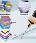 Image showing Electric Foam Cutter With Hot Wire Styrofoam Pen for cutting Polystyrene, Foam board, Pearl cotton, and KT board.