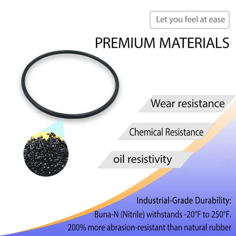 Rock Tumbler Drive Belt For Thumler's A-R1, A-R2, A-R3, A-R6, A-R12 And Model B401 Tumblers, Premium Buna Nitrile O-Ring Belt