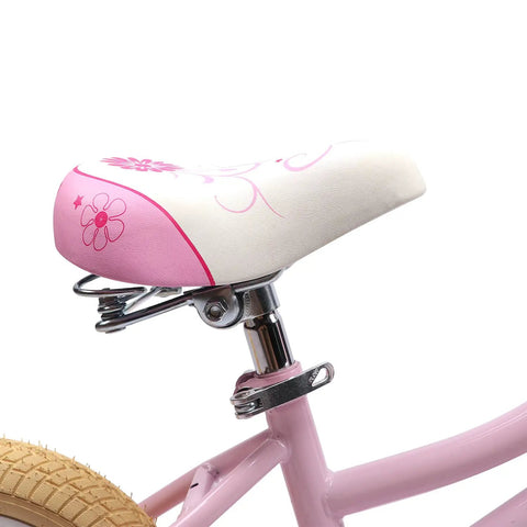 Kids Bike Seat Cushion For Girls And Boys Waterproof Wide Comfy Pad With Dual Shock Absorption For 12 To 20 Inch Mountain And Road Bikes