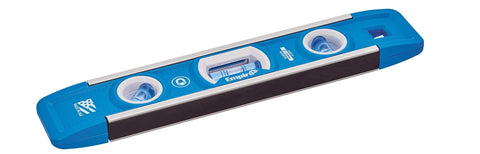Empire EM81.9G 9-inch magnetic torpedo level with overhead viewing slot, blue with silver rails