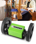 Super Smooth Digital Rolling Meter Counter With Kickass Six Digit Display For Precise Textile And Faux Leather Length Measurement Zero Hassle Tracking And Nail It Exactness On Every Yard, green meter counter for fabric measurement.