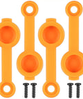 Four Pack Orange Silicone Kayak Plugs With Screws Drain Plug Kit For Canoes And Kayaks Easy Seal Waterproof Hardware Spare Replacement Set For Quick Fixes