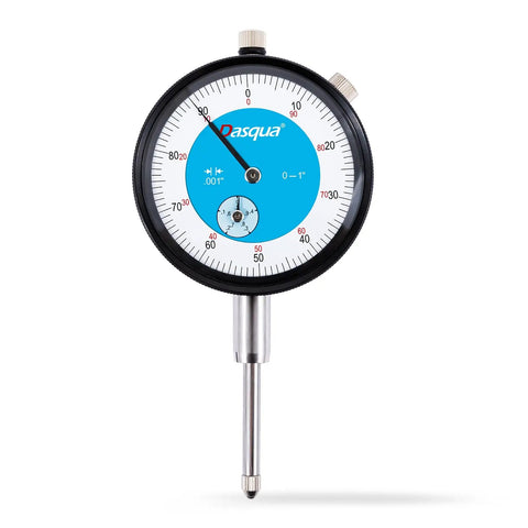Front view of Industrial Dial Indicator With Boss Level Precision, 0 To 1 Inch Measuring Range, 2.25 Inch Dial For Spot On Readings