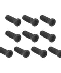 Pack Of 10 Premium M3 X 12mm Black Torx T10 Flat Head Screws For Cnc Carbide Insert Tool Holders Pro Grade showing ten black screws.