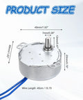 Low Speed Synchronous Motor Ac 100 To 127 Volt 50 60 Hertz Super Slow 4 To 4.8 Rpm Clockwise Counterclockwise 4 Watt D Shaft size