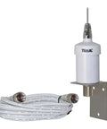 Pretuned 35 Inch VHF Fiberglass Antenna With RG58 Cable And PL259 Connectors For All Marine Band Frequencies, 6 dB Gain