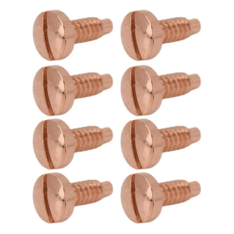 8 Piece Stainless Steel Watch Case Screws Set For Back Cover Repair, Rustproof Wristwatch Screws In Rose Tone, Precise Fit