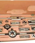 Tap And Round Die Set 1/4 To 3/4 Inch BSF British Standard Fine Complete Box For Internal And External Threading Built Tough With Carbon Steel