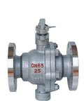 Boss Grade Cast Steel Manual Fixed Flange Ball Valve Shop Tested Heavy Duty Design For Industrial Piping No Sweat Operation Top Shelf Flow Control Built Tough For Demanding Jobsites One Piece, showing a DN65 variant.