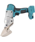 Cordless Electric Metal Shear With 360 Degree Rotating Head, robust tool with metal blades and 18V battery for cutting materials.