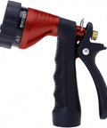 Heavy Duty Metal Hose Nozzle With Adjustable Spray Patterns for watering plants, washing cars, showering dogs and pets, rugged zinc alloy build