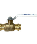 2-Pack 3/4-Inch Press Copper Ball Valve With Full Port Brass Body Built Tough Lead Free For Potable Water