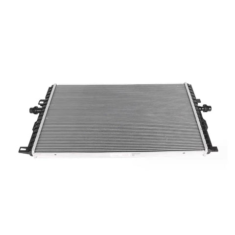 Heavy Duty Aluminum Battery Coolant Radiator Assembly Built Savage For Tesla Model 3 And Model Y 2020 To 2023 top view with fins