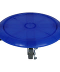 Assembled Quick Click Dust Separator And 5 Gallon Locking Collection Bin with caster dolly, blue lid