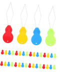 Lightweight Embroidery Needle Threader Kit with Gourd Shaped Plastic and Metal Tools 100 Pack Portable Threading Tool for Hand Sewing and Sewing Machines Easy Peasy Fast Versatile for Embroidery Crafts and DIY Projects, 100-pack colorful set