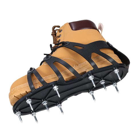 Spiked Lawn Aerator Shoes Self Leveling For Resin Coatings And Epoxy Floors, 4.5cm Nail Length, Comfortable PETG Construction