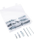 Heavy Duty Toggle Bolt And Wing Nut Kit For Drywall Anchoring In Hollow Walls Easy Install DIY Friendly Secure Mounts Versatile Metal Anchors For Shelves Cabinets And More 48Pcs in storage case