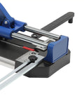 Close-up view of Built Like A Tank 24 Inch Manual Tile Cutter For Porcelain And Ceramic Tiles featuring precision ruler bar.