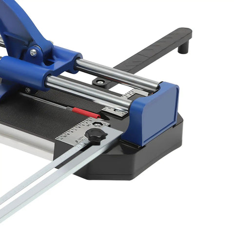 Close-up view of Built Like A Tank 24 Inch Manual Tile Cutter For Porcelain And Ceramic Tiles featuring precision ruler bar.