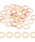 Top Shelf High Grade Copper Crush Washers Assortment Kit, 14mm x 22mm x 1mm, pure copper, ideal for oil drain plugs.