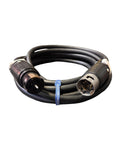 Professional Grade 50 Amp Outdoor Generator Extension Cord 100 Ft 6 By 4 Soow Rubber Twist Lock connectors view.