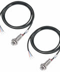 Three Pack Inductive Proximity Sensor Switch Detector, DC 5 To 30V, 3 Wire, NPN NO Output, 10mm Sensing Range, compact design