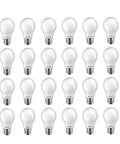 Image of A19 Led Light Bulb Non Dimmable 800 Lumens Bright Soft White 2700K 10W Equivalent 60W E26 Base Pack Of 24 bulbs
