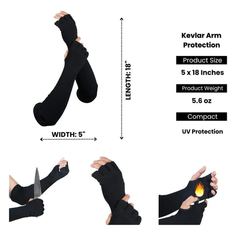 Rock Solid Heavy Duty Arm Sleeves With Finger Opening Cut And Heat Resistant Kevlar Work Guards For Welding And Gardening Built Different To Survive The Daily Grind Straight Up Game Changing Gear