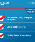 Sterile 4x4 Inch Gauze Pads For Cleaning Covering And Cushioning Cuts And Minor Injuries 12-Ply Extra Absorbent 50 Count One Pack