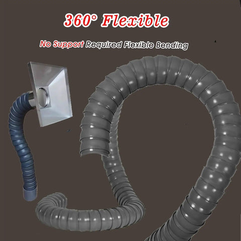 Tough As Nails Flexible Welding Smoke Extract Arm Kit With Sleek Stainless Steel Hood And Multiple Sizes Fume Extraction Hose, 360° flexible hose.