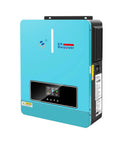 Heavy Duty 3600W Pure Sine Wave Solar Inverter With 120A MPPT Charge Controller, blue design, front panel view
