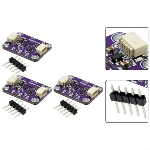 High Precision Temperature And Humidity Sensor Module 3.3 To 5V I2C For Air Conditioners And Smart Home Automation with connectors