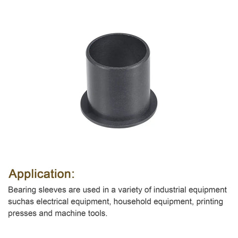 Heavy Duty Flanged Sleeve Bearings Compatible With 25mm Shafts And 28mm Bores to enable smooth rig transitions, black POM bushing.