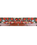 Handcrafted Wooden Wall Mounted Coat Rack Hook Multi Purpose Storage For Entryway Mudroom Bedroom with floral design and five hooks.
