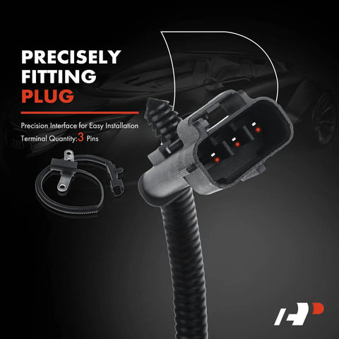 Engine Crankshaft Position Sensor Fits Jeep Cherokee Wrangler Dodge Dakota TJ And More For 1996 To 2004 Models Delivers Precise Timing Signals With Easy Plug And Play Installation Under The Hood, 3-pin blade connector
