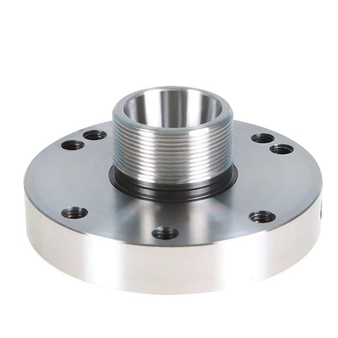 ER-32 Collet Chuck 100mm Diameter Precision Lathe Tool With 0.005 Accuracy And Tight Tolerance, high-speed steel, back plate view.