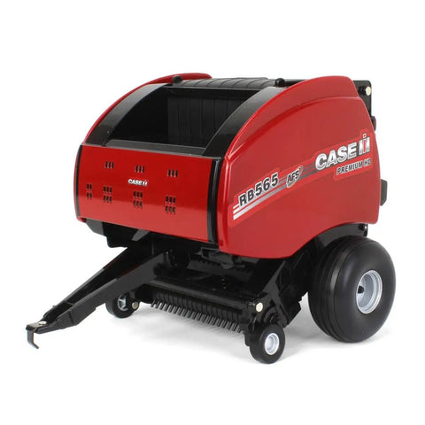 One Sixteenth Scale Case IH RB565 Round Baler Diecast Farm Toy with two round bales, working bale chamber, realistic graphics