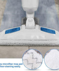 10 Pack Steam Mop Pads Replacement for Bissell PowerFresh Steam Mop 1940 1440 1806 Series in use on tile floor