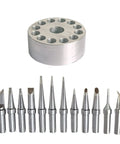 ET Tips Set For Weller Soldering Stations WE1010NA WES51 WESD51 PES51 WEP70 12 Pc Pack With Metal Tip Holder Replacement