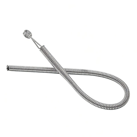 Stainless steel Drawstring Needle Threader Set 2 Pcs, DIY Rope Threader Clip, easy threader for hoodies and pants close-up.
