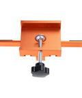 Easy Cabinet Door Mounting Clip And Installation Tool for secure kitchen cabinets in orange color with adjustable knob
